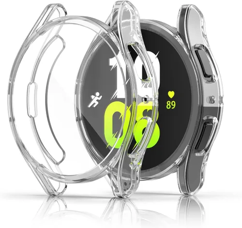 Vista 16 de RICHONE [Pack de 10 unidades] Compatible con Samsung Galaxy Watch FE 4/5 de 40 mm, funda protectora de pantalla de TPU suave con marco
