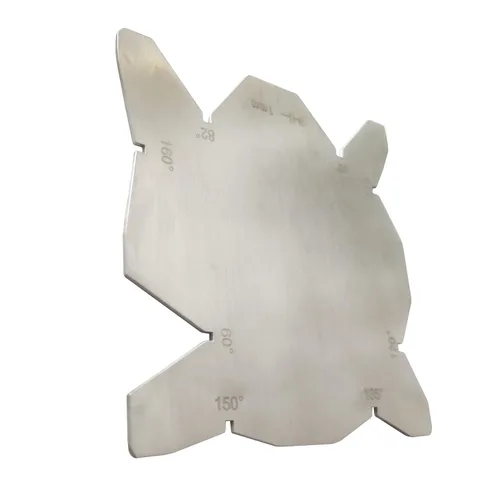 Vista 3 de 3 unids/set brocas Medidores de ángulo de acero inoxidable Sacapuntas Herramientas S/S Medidor de ángulo Herramientas de medición de mano con estuche