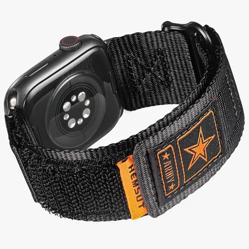 Vista 18 de Hemsut Compatible con Correa de Apple Watch, Correa Deportiva de Nylon Super Resistente con Diseño de Bucle Tejido para iWatch