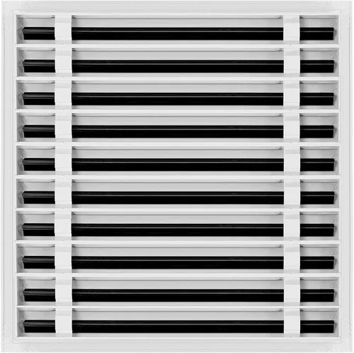 Vista 2 de BUILDMART - Cubierta de ventilación de CA moderna de 20x20 - Ventilación de aire blanca decorativa - Difusor de ranura lineal estándar - Rejilla