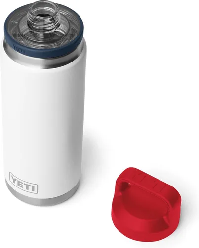 Vista 34 de YETI Rambler - Botella de acero inoxidable, hermética, con aislamiento al vacío y tapa chug, 26 onzas, color amarillo alpino Alpine Amarillo