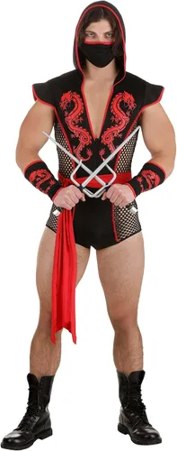 Vista 2 de Disfraz de Ninja Dragón Sexy para Hombre