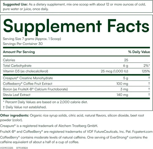 Vista 2 de Purity Products EverStrong Polvo de Muscle Matrix Blend - Creapure Creatine - Boro (FruiteX-B PhytoBoron) - Extracto de bayas de café - Impulsado