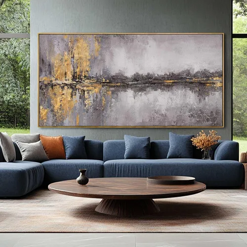 Vista 9 de XIANSHOU Arte de pared rosa y dorado con textura de flores para dormitorio, sala de estar, oficina, habitación de niñas, decoración de pared, 29 x