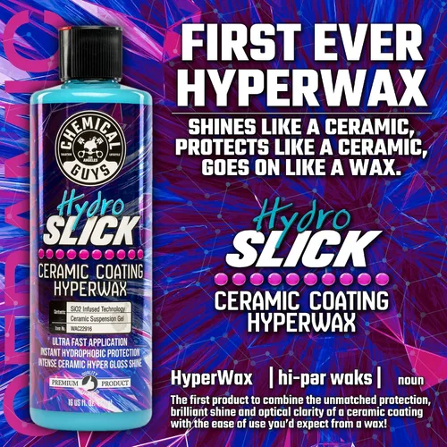Vista 3 de Chemical Guys - Hipercera de revestimiento cerámico de SiO2 de brillo intenso HydroSlick WAC22916; segura con vehículos, 16 onzas fluidas