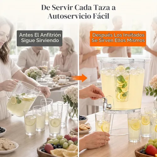 Vista 16 de Lifewit Dispensador de bebidas de 2 galones con espita a prueba de fugas e