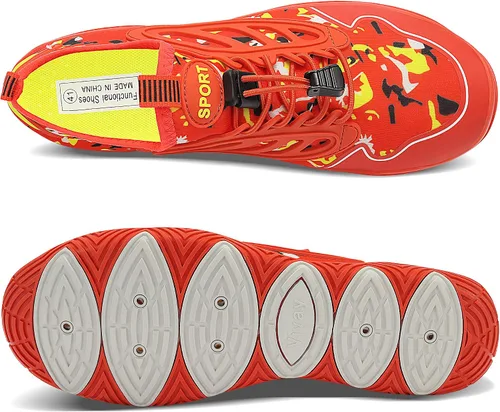 Vista 5 de Zapatos de agua para mujeres y hombres, zapatos de playa, zapatos de natación, zapatos descalzos, zapatos de senderismo, surf y caminar