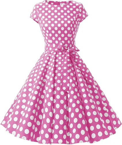 Vista 76 de Dressystar - Vestidos clásicos de fiesta con mangas casquillo, estilo Rockabilly y retro de la década de 1950