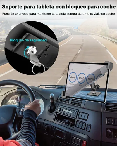 Vista 3 de Soporte de la tableta del coche de la seguridad, antirrobo resistente