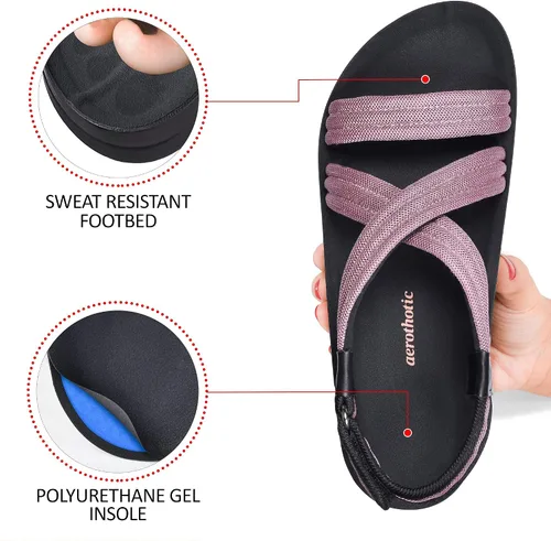 Vista 5 de AEROTHOTIC Sandalias Hadal con soporte de arco para mujer