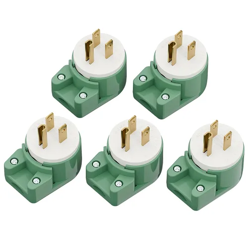 Vista 19 de Nema 5-15P Enchufe de 90 grados, Plugrand ETL Listado 15A 125V Enchufe