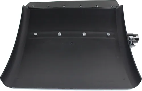 Vista 3 de Par de guardabarros negros de polietileno de cuarto para semirremolque, 24" x 24" Freightliner Kenworth Peterbilt con herrajes, kit de aletas