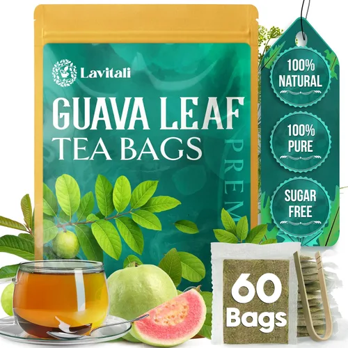 Vista 24 de Lavitali, Bolsas de té de raíz de bardana 60 bolsas, té de hierbas 100% puro Sin cafeína, bolsa de filtro ecológica rica en antioxidantes