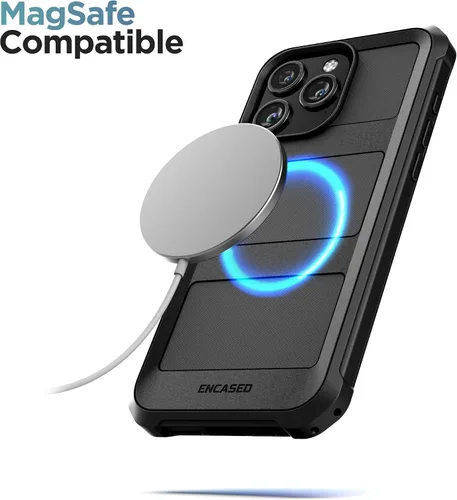 Vista 5 de Encased Falcon Armor - Funda diseñada para iPhone 15 Pro con funda de clip para cinturón, funda ultra protectora a prueba de golpes