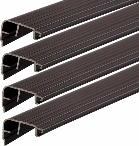 Vista 15 de 4 Pcs 36" L Fixed Vinyl Sill Threshold Cap 1-3/8 Inches High, Dark Brown Marrón oscuro