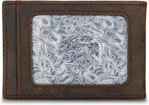 Vista 2 de Eddie Bauer Men's Slim Wallet Money Clip RFID Protection ID Window Genuine Leather EDC