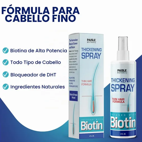 Vista 9 de Suero engrosador de cabello con biotina para el crecimiento y el volumen del cabello, bloqueador DHT para la prevención de la pérdida de cabello