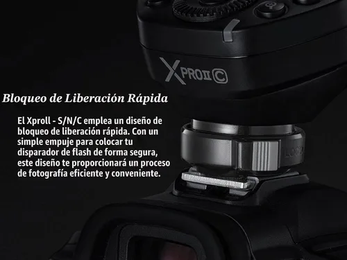 Vista 7 de Godox Disparador de flash inalámbrico XProII-C TTL compatible con Canon
