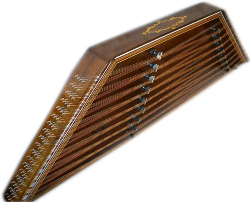 Vista 3 de Persa Profesional Sadeghi Goldar Santoor, Santur, Dulcimer con estuche rígido
