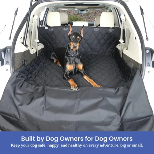 Vista 4 de Transportín para maletero de SUV para perros, empresa con base en EE. UU., S, Negro