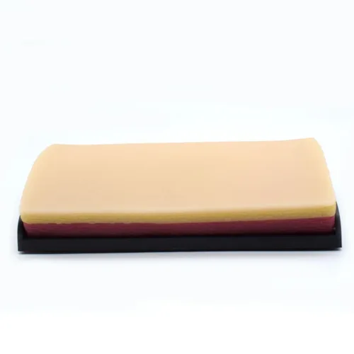 Vista 2 de Training Suture Pad Skin Model Practice with Curved Base, Anti-Slip Rubber Stoppers, 3 Layers, Reusable for Student Nurse,Reusable and Durable