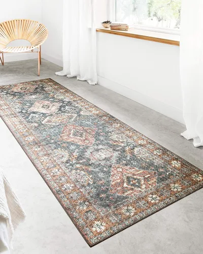 Vista 5 de Loloi II Colección Skye SKY-10 - Alfombra de pasillo, 2'-6" x 10'-0", Mar/Óxido