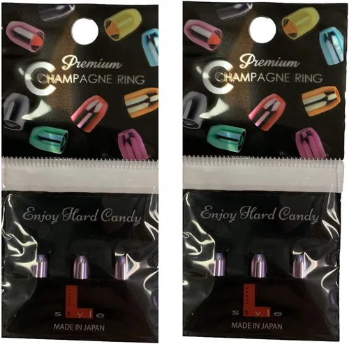 Vista 9 de Lstyle Dart Flight Accessory: Champagne Ring Premium Metal - for All PRO Dart Flights