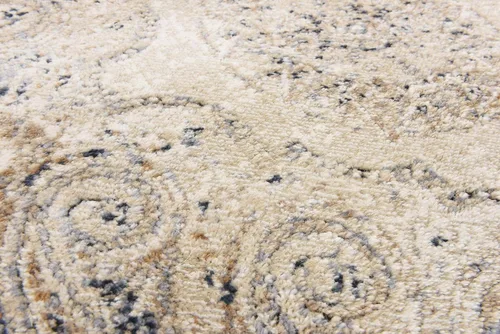 Vista 8 de Unique Loom Chateau Collection - Alfombra de área Wilson (3' x 13' 1", color beige/azul)