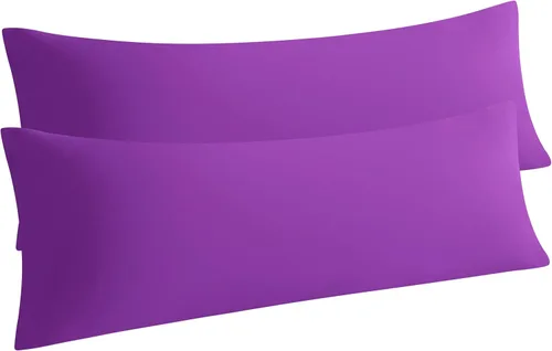 Vista 60 de NTBAY Juego de 2 fundas de almohada estándar, paquete de 2 fundas de almohada de microfibra cepillada de 20x26, suaves, resistentes a las arrugas, a