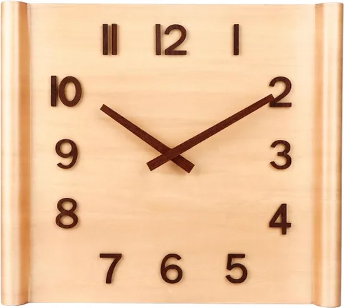 Vista 2 de Reloj de pared de 14 pulgadas; reloj de pared de madera; decoraciones para colgar en la pared; decoraciones; reloj decorativo grande; reloj