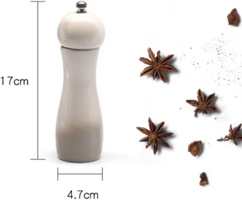 Vista 5 de OSALADI Ceramic Manual Pepper Mill 6-inch Gradient Hand-operated Spice Grinder for Bbq and Kitchen Use