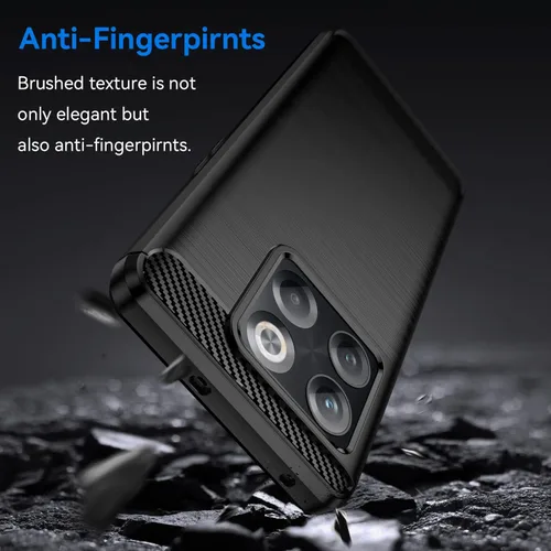 Vista 3 de Osophter Funda para Oneplus 10T, Oneplus 10T Funda para teléfono con protector de pantalla de absorción de golpes flexible de goma TPU protectora
