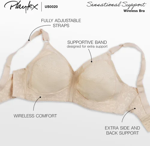 Vista 3 de PLAYTEX Sujetador inalámbrico con soporte sensacional de 18 horas para mujer Us0020