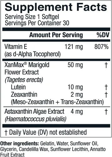 Vista 4 de Live Conscious Vitaminas para los ojos Select AREDS 2 Ingredientes con vitamina E, luteína y astaxantina - OptiWell Suplemento para la salud ocular