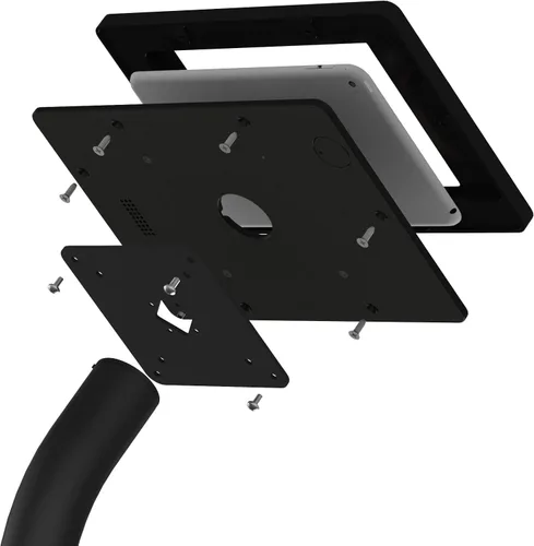 Vista 8 de VidaMount Caja y soporte de suelo con tapa de botón para el hogar, color negro, compatible con iPad mini 1/2/3