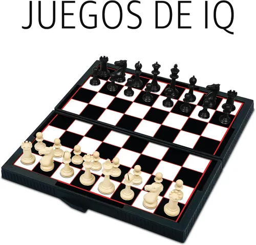 Vista 4 de Gamie juego de tablero magnético incluye 12 juegos de diversión retro – 5 pulgadas diseño compacto – en caja individual– enseña estrategia y enfoque