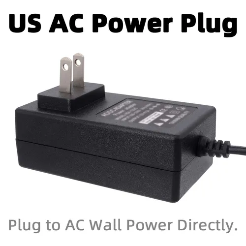 Vista 2 de Enchufe de encendedor de cigarrillos de 110 V CA a coche, convertidor de corriente CC 12 V 3A - 100 V-250 V AC enchufe de pared para el hogar