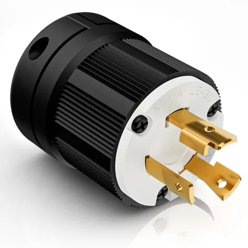 Vista 8 de NEMA L5-30R Conector de bloqueo, enchufe hembra del adaptador de bloqueo