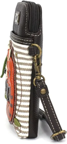 Vista 7 de CHALA - Bolso cruzado para teléfono celular, bolso de mano de pulsera multicolor para mujer con correa ajustable