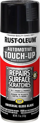 Vista 4 de Rust-Oleum 292325 Pintura en aerosol universal de retoque para automóviles, 11 onzas, blanco brillante