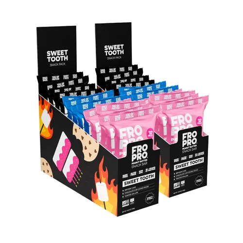 Vista 14 de FROPRO Barras de proteína vegetal – Barras de proteínas a base de plantas, totalmente naturales, sin gluten, lácteos y soja, barras altas