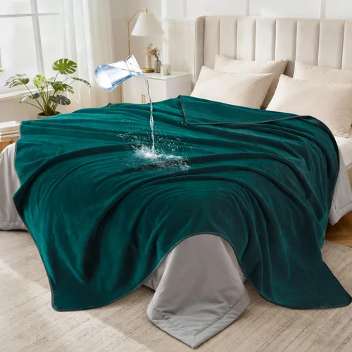 Vista 22 de LOOBANI Manta impermeable para sofá, de doble cara, a prueba de fugas, 40 x Rosa