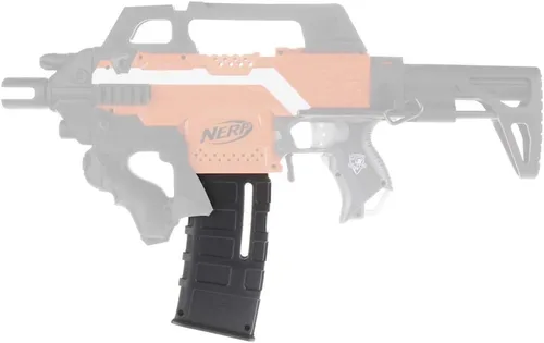 Vista 2 de WORKER F10555 15 dardos bala clips de uso común moldeo por inyección revista clip táctico para Nerf N-Strike Elite Negro
