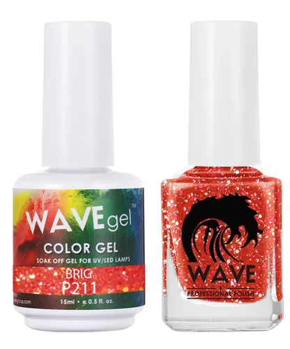Vista 204 de WAVEGEL - Juego dúo de gel y esmalte de uñas a juego - Colección Simplicity - #P109 Blizzard I 0.5 onzas