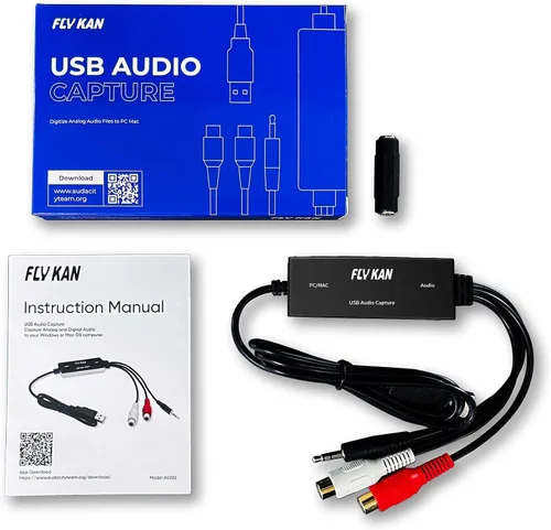 Vista 7 de capturador de cassette a mp3 para Windows 10/8.1/8/7 y Mac OS 10.11 USB 2.0