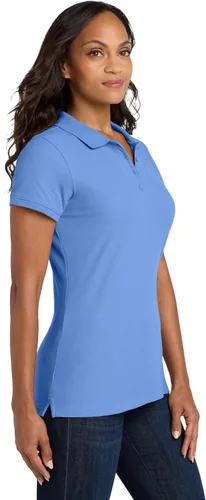 Vista 2 de Port Authority Polo Core Classic Piqué para mujer Azul Carolina