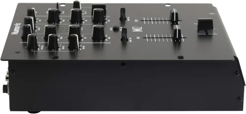 Vista 5 de Numark M2 - Mezclador DJ de 2 canales para scratch, montable en rack con ecualizador de 3 bandas, entrada de micrófono y crossfader reemplazable