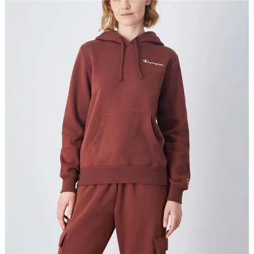 Vista 3 de Sudadera con Capucha Mujer Champion Marrón