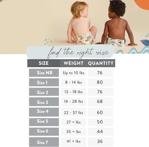 Vista 4 de The Honest Company Clean Conscious Diapers - Pañales hechos a base de plantas, sostenibles, All Letters y It's a Pawty, caja Club, tamaño 6, 35+