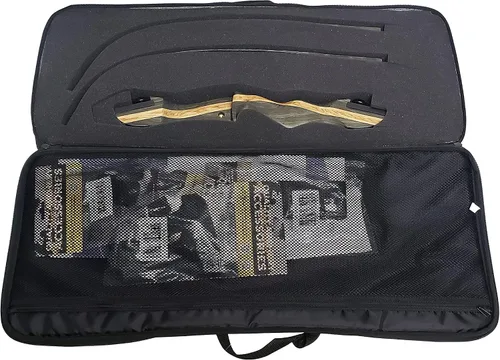 Vista 3 de Southland Archery Supply SAS Premium Recurve Takedown - Estuche para arco con espuma precortada Negro mate para SAS Sage Jr.